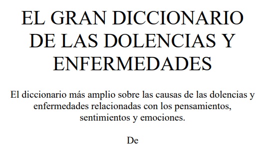 DICCIONARIO DE ENFERMEDADES